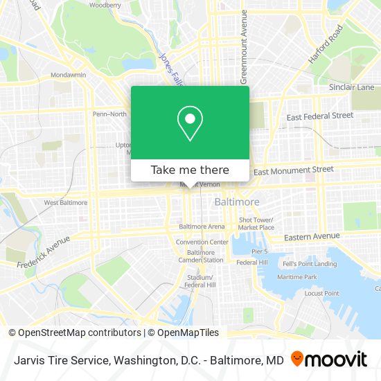 Jarvis Tire Service map