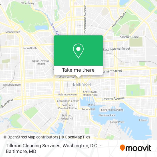 Tillman Cleaning Services map