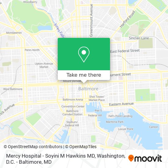 Mercy Hospital - Soyini M Hawkins MD map