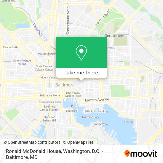 Ronald McDonald House map