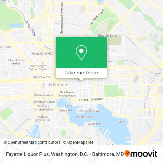 Mapa de Fayette Liquor Plus