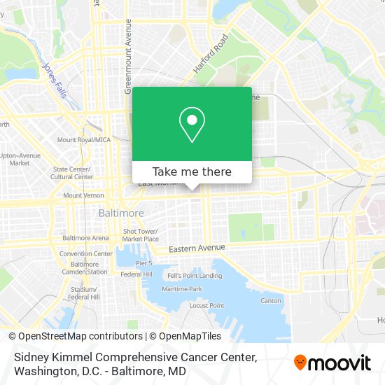 Sidney Kimmel Comprehensive Cancer Center map