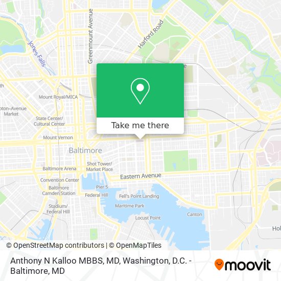 Mapa de Anthony N Kalloo MBBS, MD