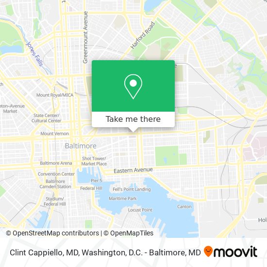 Clint Cappiello, MD map