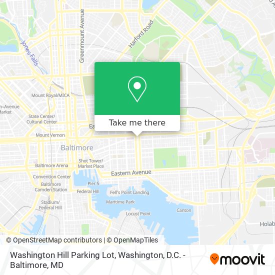 Mapa de Washington Hill Parking Lot