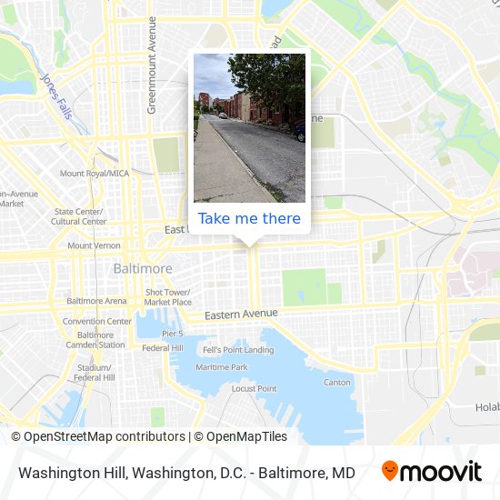 Mapa de Washington Hill