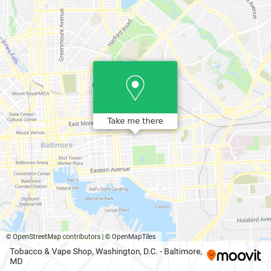 Tobacco & Vape Shop map