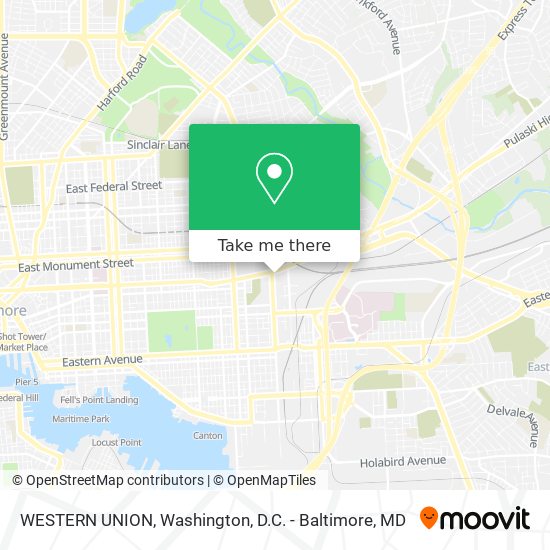 WESTERN UNION map