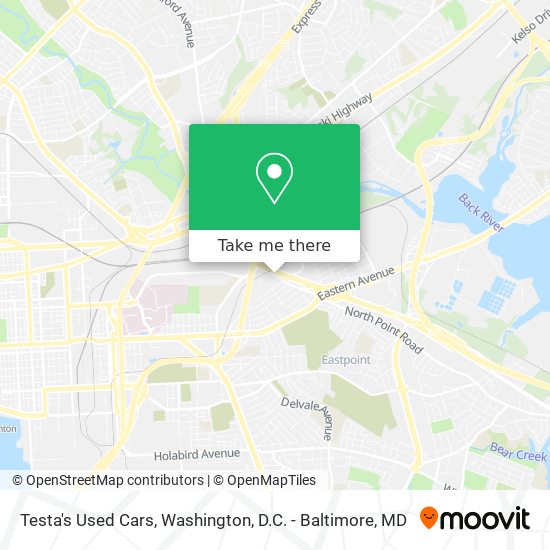 Mapa de Testa's Used Cars