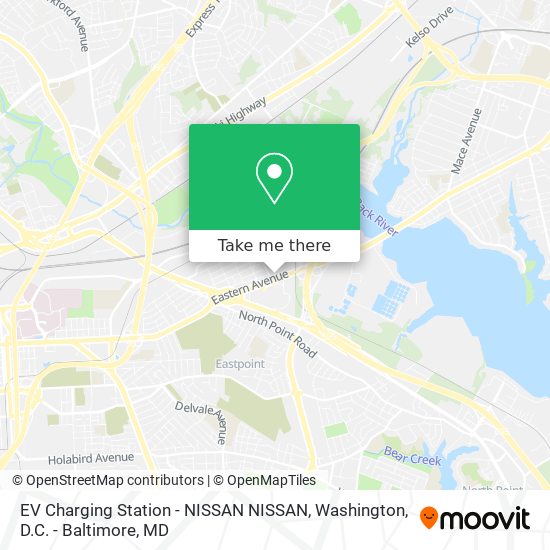 EV Charging Station - NISSAN NISSAN map