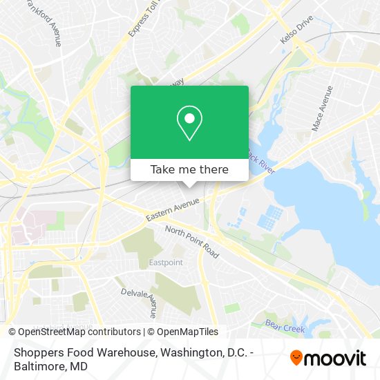 Shoppers Food Warehouse map