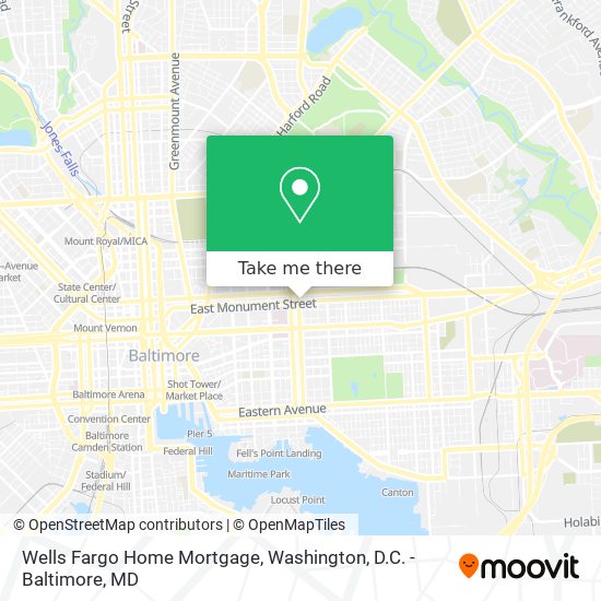 Wells Fargo Home Mortgage map