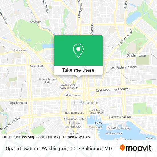 Opara Law Firm map