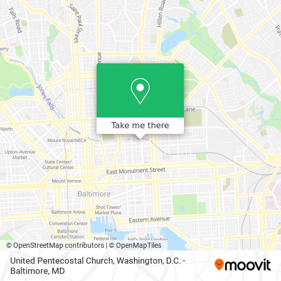 United Pentecostal Church map