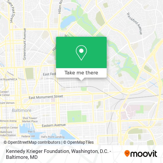 Mapa de Kennedy Krieger Foundation