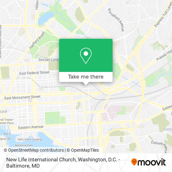 New Life International Church map