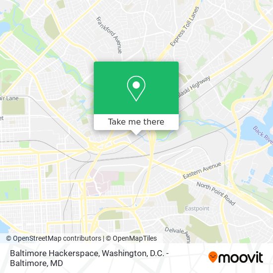 Baltimore Hackerspace map