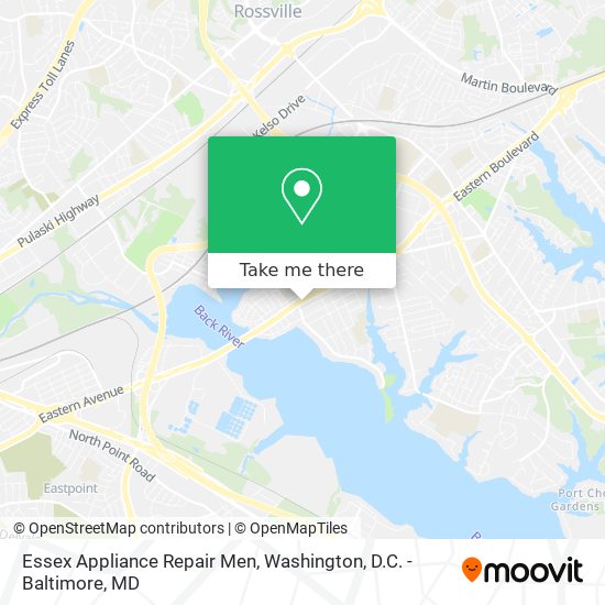 Mapa de Essex Appliance Repair Men