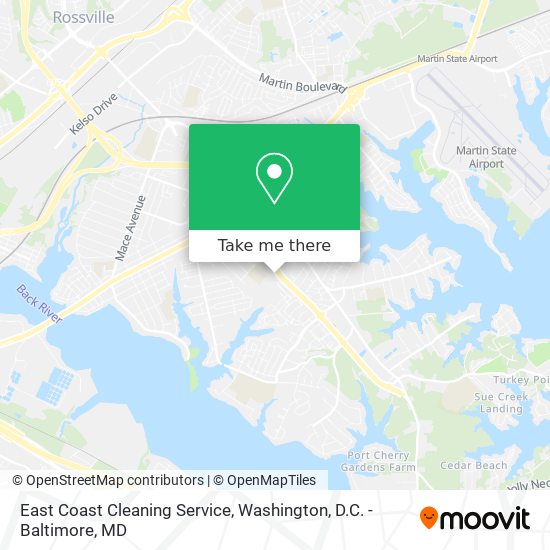 Mapa de East Coast Cleaning Service