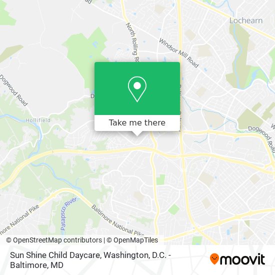 Mapa de Sun Shine Child Daycare