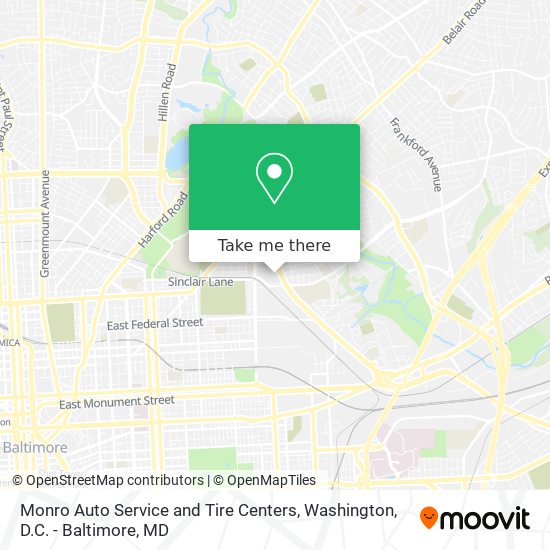 Monro Auto Service and Tire Centers map