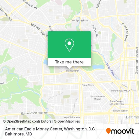 Mapa de American Eagle Money Center