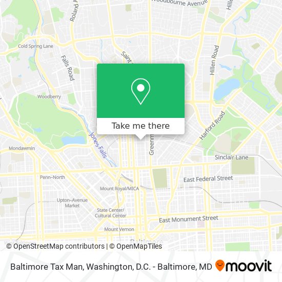 Baltimore Tax Man map