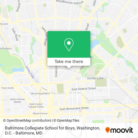 Mapa de Baltimore Collegiate School for Boys