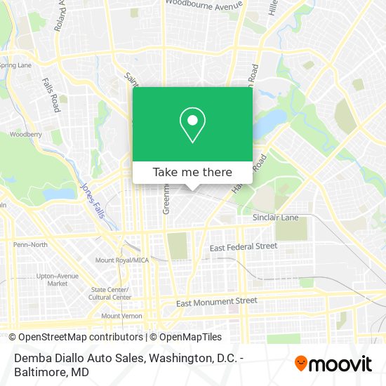 Demba Diallo Auto Sales map