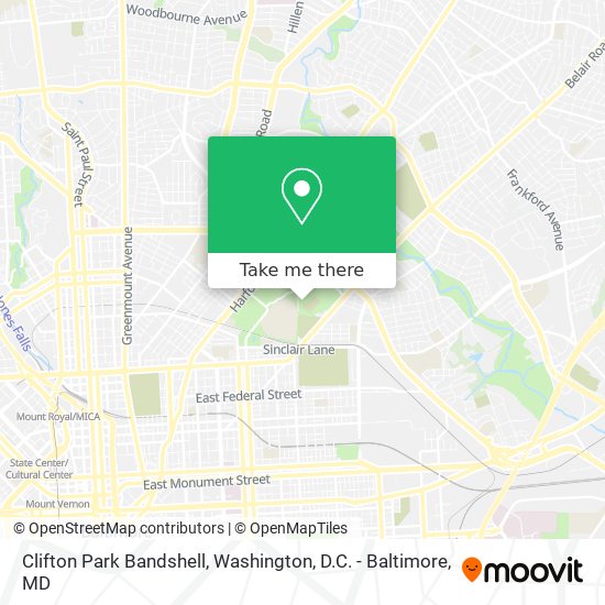 Mapa de Clifton Park Bandshell