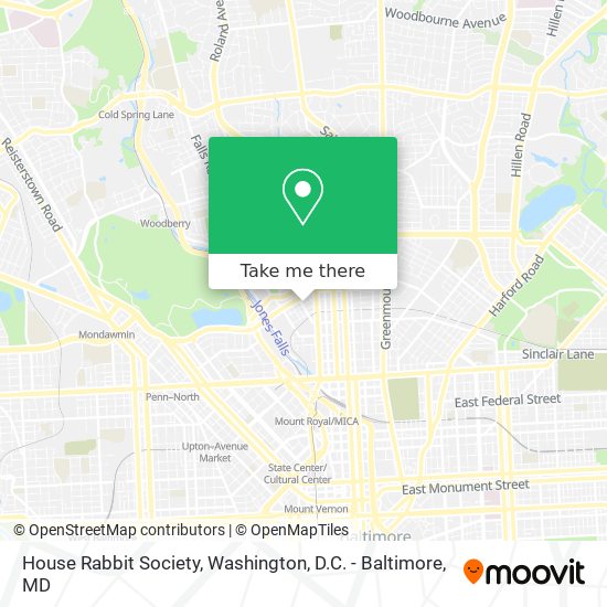 Mapa de House Rabbit Society