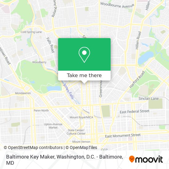 Mapa de Baltimore Key Maker