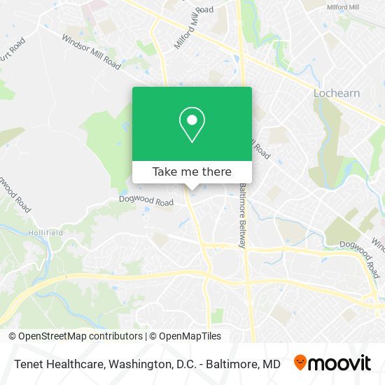 Tenet Healthcare map