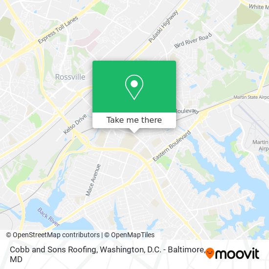 Cobb and Sons Roofing map