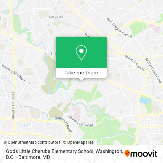 Mapa de Gods Little Cherubs Elementary School