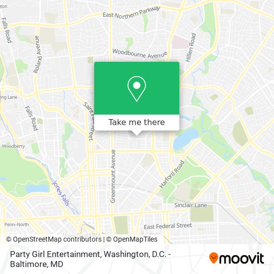 Party Girl Entertainment map