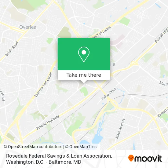 Mapa de Rosedale Federal Savings & Loan Association
