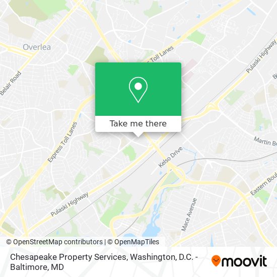 Chesapeake Property Services map