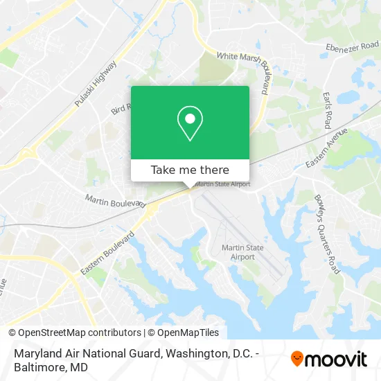 Mapa de Maryland Air National Guard