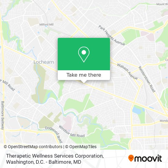 Mapa de Therapetic Wellness Services Corporation