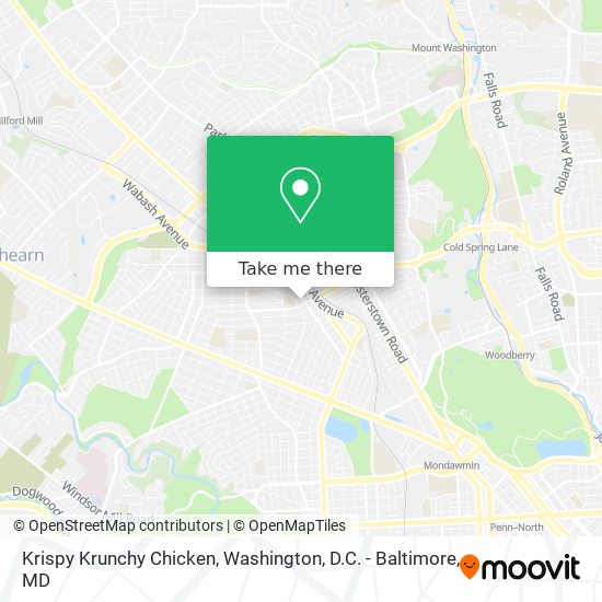 Mapa de Krispy Krunchy Chicken