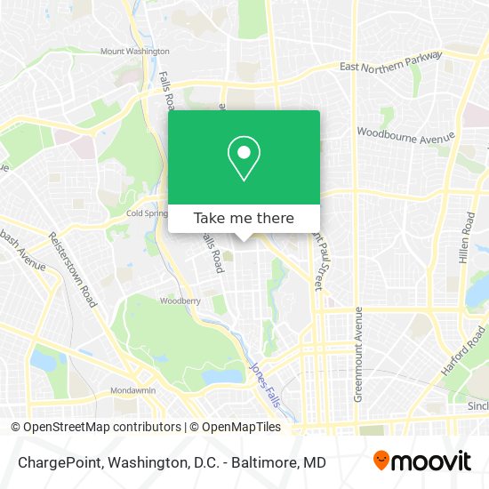 Mapa de ChargePoint