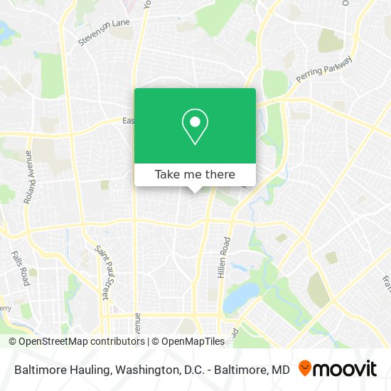 Mapa de Baltimore Hauling