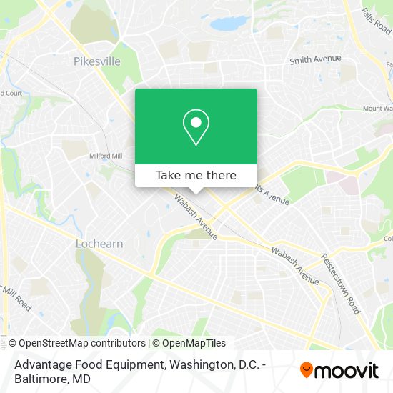 Mapa de Advantage Food Equipment