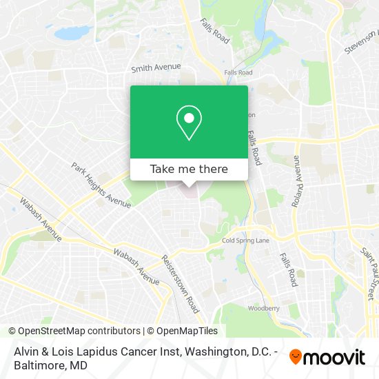 Alvin & Lois Lapidus Cancer Inst map