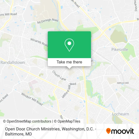 Open Door Church Ministries map