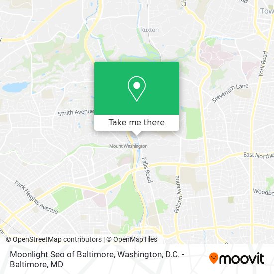 Moonlight Seo of Baltimore map