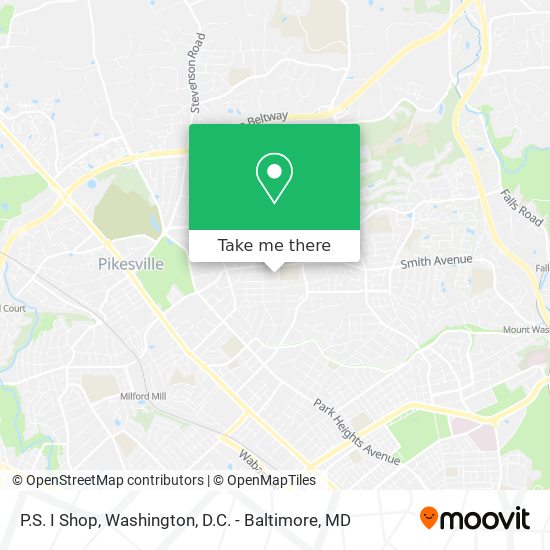 P.S. I Shop map