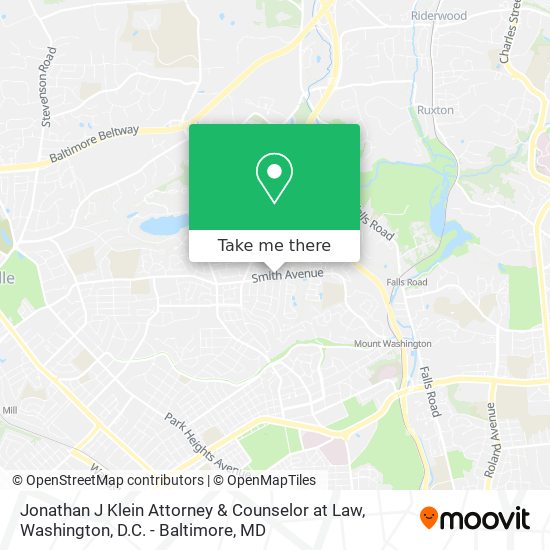 Mapa de Jonathan J Klein Attorney & Counselor at Law