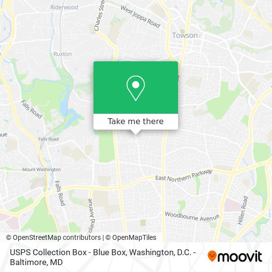 USPS Collection Box - Blue Box map